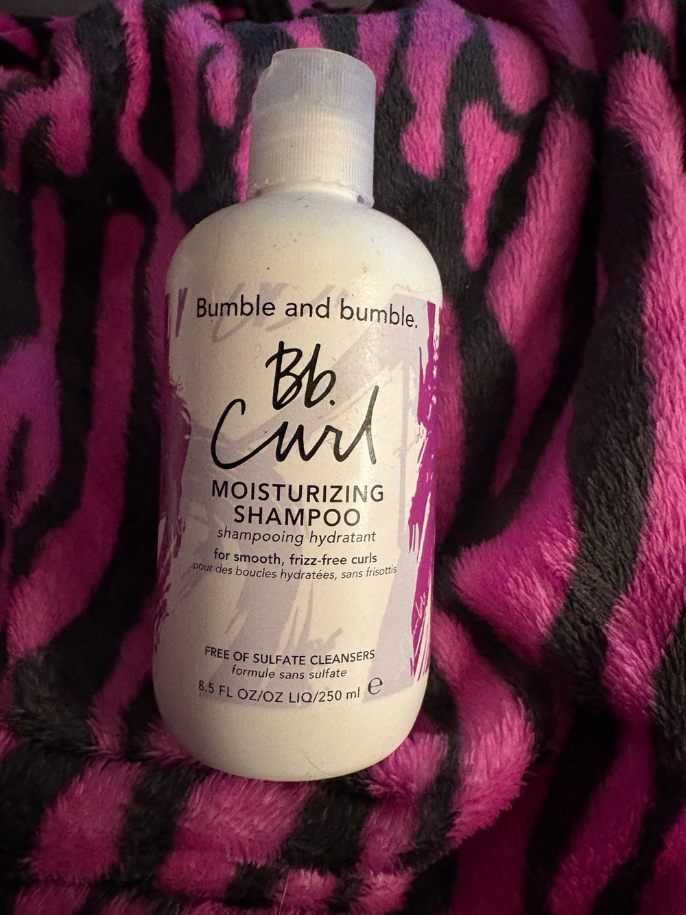 Bumble and bumble White & Purple Curl Moisturizing Shampoo Bottle